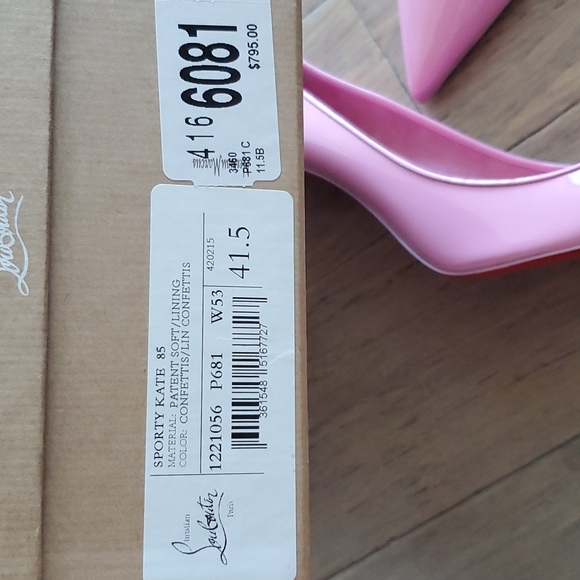 Christian Louboutin sporty kate pink pumps 41.5 Rare - Picture 6 of 6